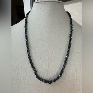 Dainty twisted seed bead necklace